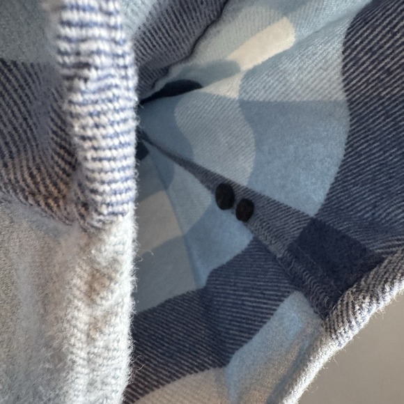 Patagonia Fjord Button Up Flannel Shirt Women's Small Blue Plaid Cotton Outdoor - Picture 8 of 8